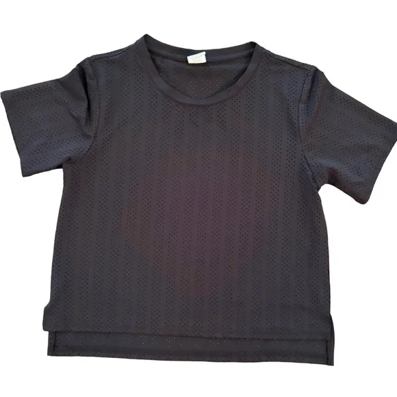 ZYIA Black Perforated Top - Picture 1 of 7